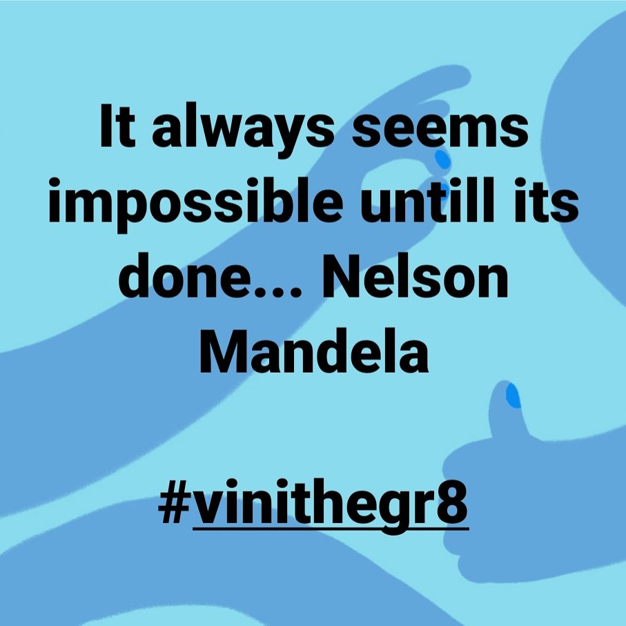 vinithegr8's tweet photo. #BePositive #positivequotes #vinithegr8 #positivethinking #NelsonMandela https://t.co/VEtnpMpP39