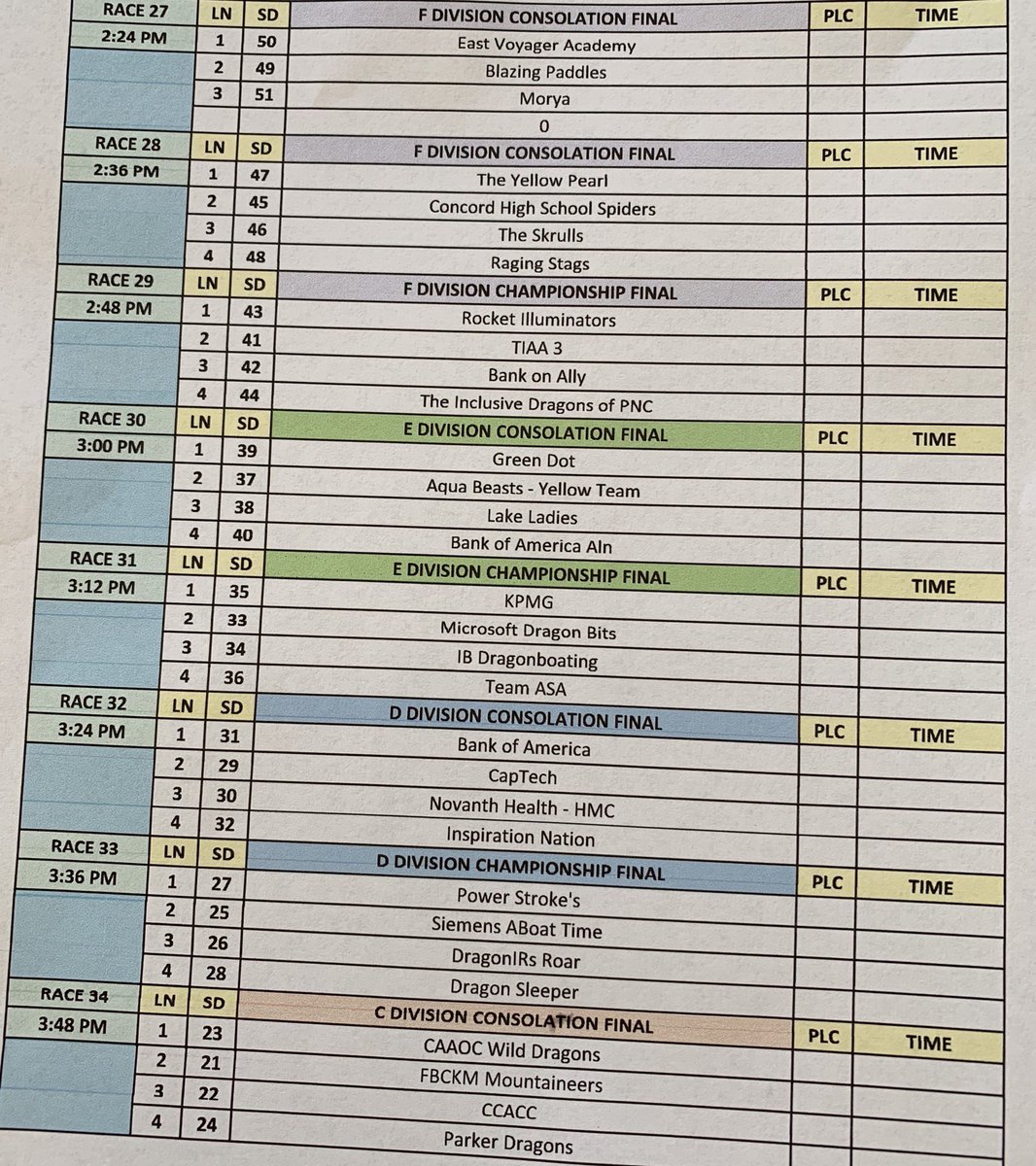 cltdragonboat's tweet photo. Round 3 Schedule https://t.co/ES3OHvh84Y