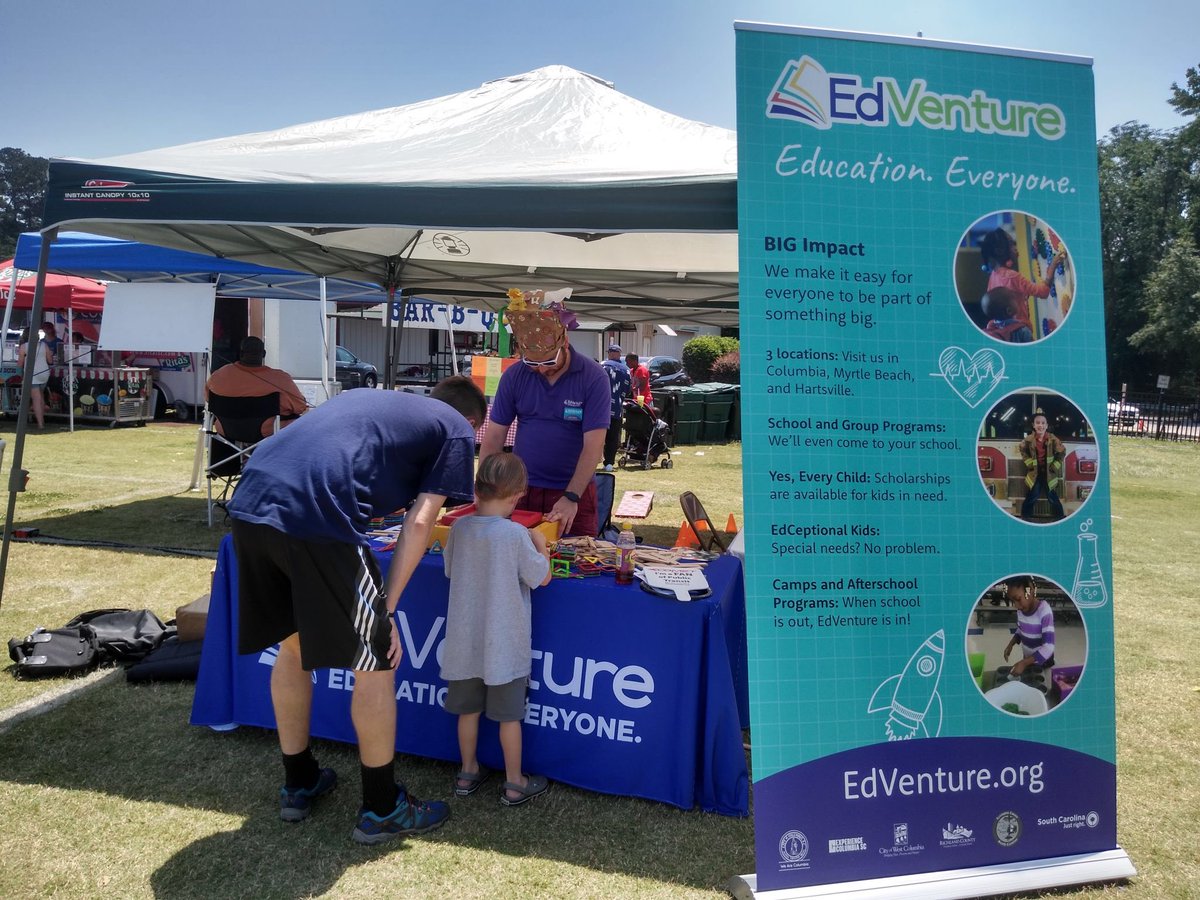 ForestAcresFest's tweet photo. Make sure to visit Edventure while at the Forest Acres Festival TODAY!!! 
There’s still time to join in all FREE Family Fun!!! FREE admission, amusement rides, petting zoo &amp; pony rides! Find animal mascots, face painting, games for children, arts &amp; crafts, live music &amp; a DJ!!! https://t.co/iHF0YCQoqx