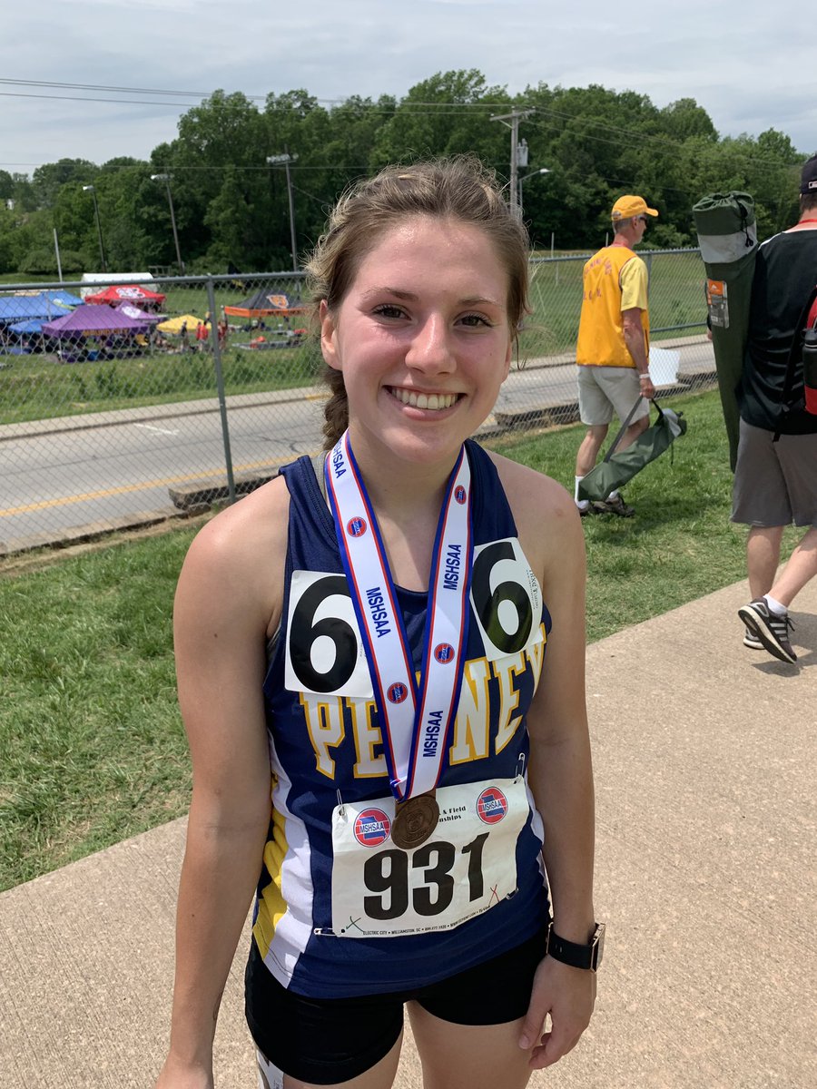 cdobert's tweet photo. Congratulations Hannah Graham! 5th place finish in 1600 at mshsaa state track meet. https://t.co/BK5Ooh10S8
