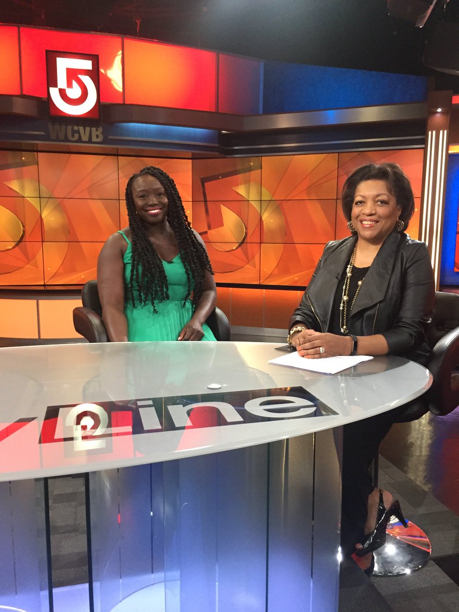 Meet #jocelynbioh actor and writer. She sat with #karenholmesward on #cityline5 about her new play School Girls; or The African Mean Girls play #schoolgirlsBos #speakeasystage