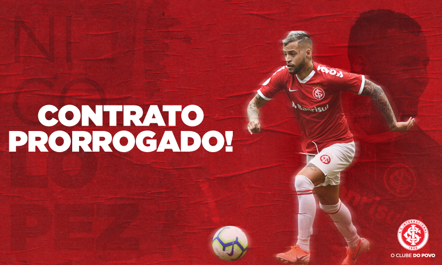 SCInternacional's tweet photo. 📝Inter prorroga contrato com atacante Nico López 👉https://t.co/bXP6Jfbcft #VamoInter https://t.co/SZwlDS8K50
