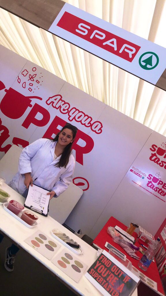 Kerrigrant17's tweet photo. A fun filled last day at @balmoralshow hearing the different tastes and smells consumers got from our sensory analysis test. Well done to all of our SUPER TASTERS who have the gene 🙌 @SPARNI #SuperTasters #CMFIUUBS https://t.co/HxQI3dRtYU