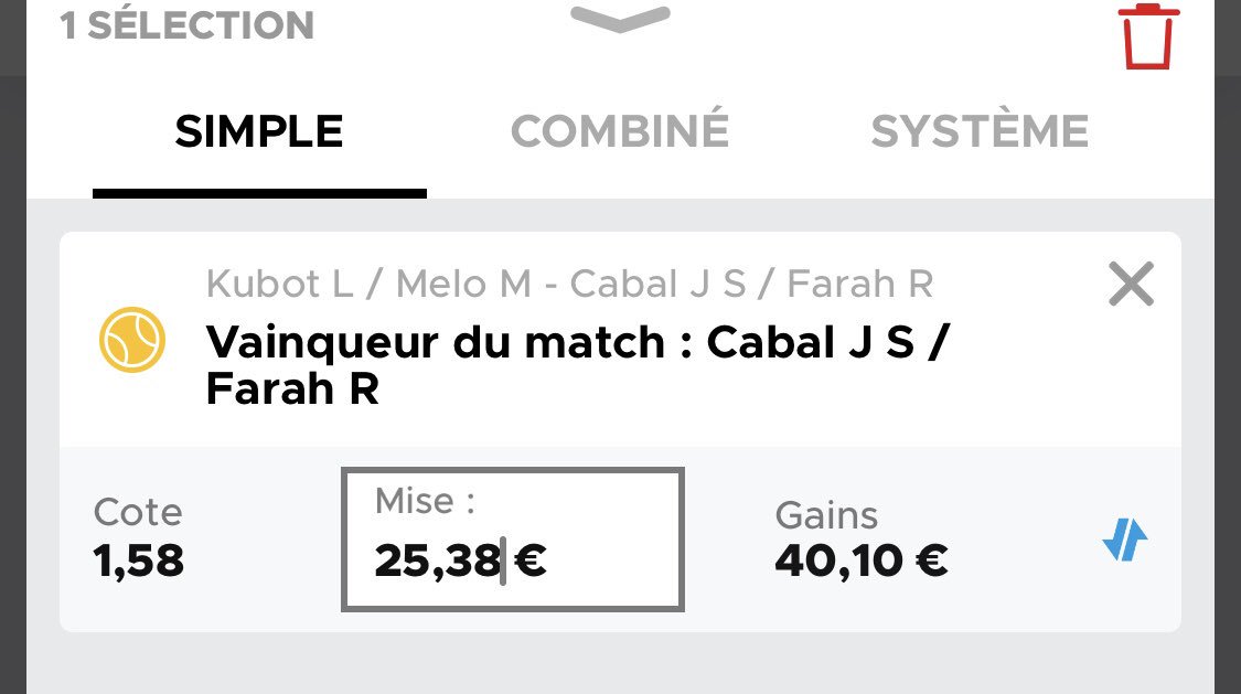 PPronos_'s tweet image. [Montante🔥] Étape 3 : 

🎾 Rome double : Cabal / Farah 

25€38 ➡️ 40€10👊🏽

RT / ❤️ si tu suis 💵

#TeamParieur #ParionsSport