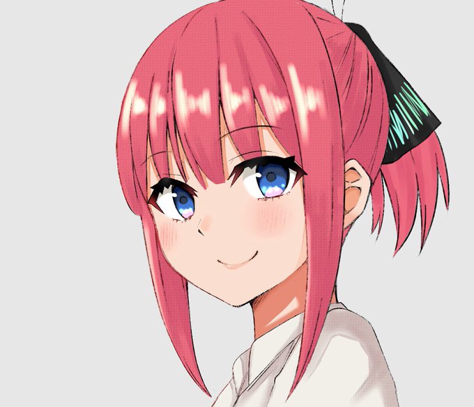 夏乃いろはさんがTwitterに投稿した中野二乃(五等分の花嫁)のイラスト。