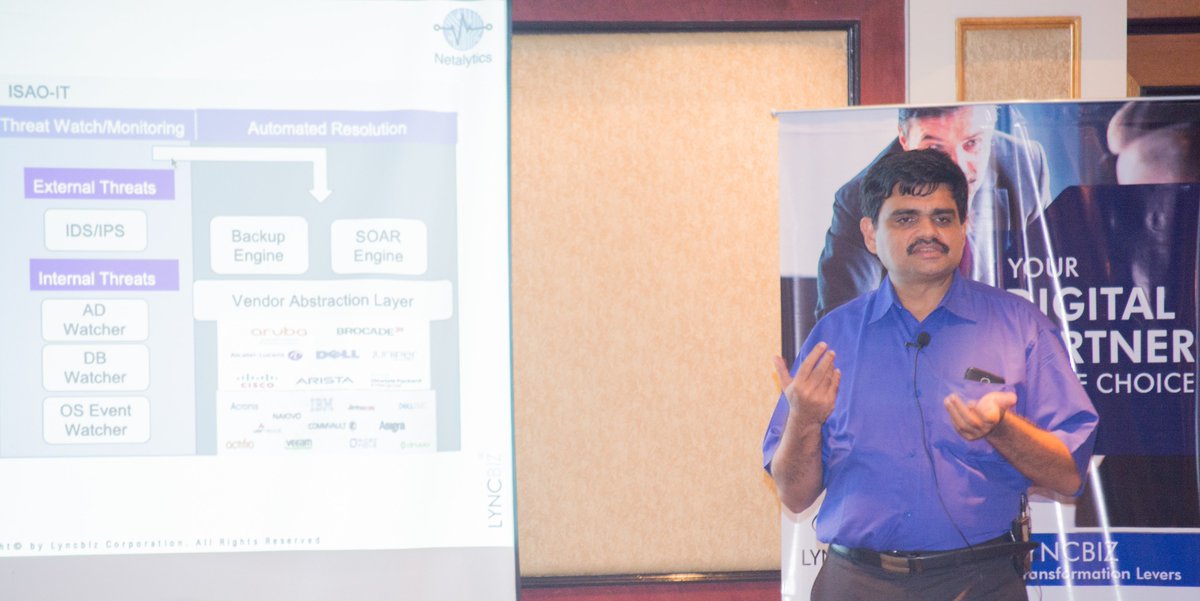 Lyncbiz's tweet photo. Persistent Vulnerability and Threats in the Digital age, #Lyncbuzz event, hosted at Taj Lands End, Mumbai on 17th May
#Lyncbiz #Netalytics #vulnerability #management https://t.co/tqynsecYXu