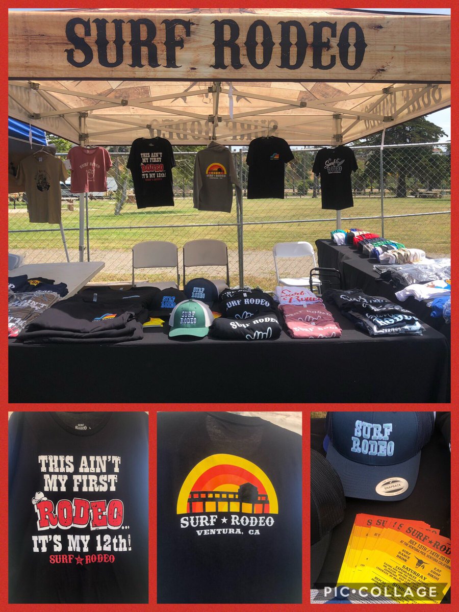 TheSurfRodeo's tweet photo. Come say hi! Surf rodeo booth @surfnsudsfest today ventura state beach until 4:30. 
Pick up your new merch! https://t.co/m0iMdub7dh