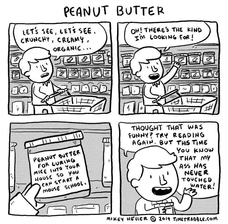 i drew a comic about peanut butter 