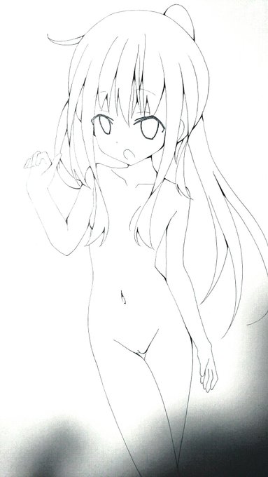 文月ちゃん線画～～～ 