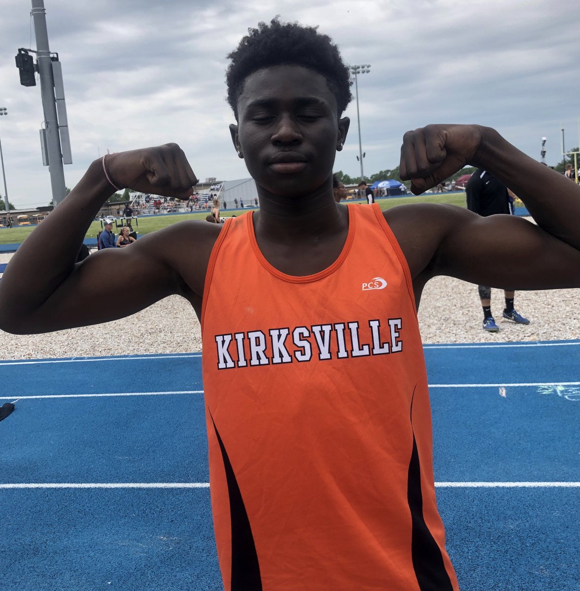ActivitiesKV's tweet photo. Sectional Track: Remy punches his ticket to state with 2nd in the LJ. Anna Moore punches her ticket to state with 2nd in the TJ. #jumpstrong https://t.co/lQpaUUs30m