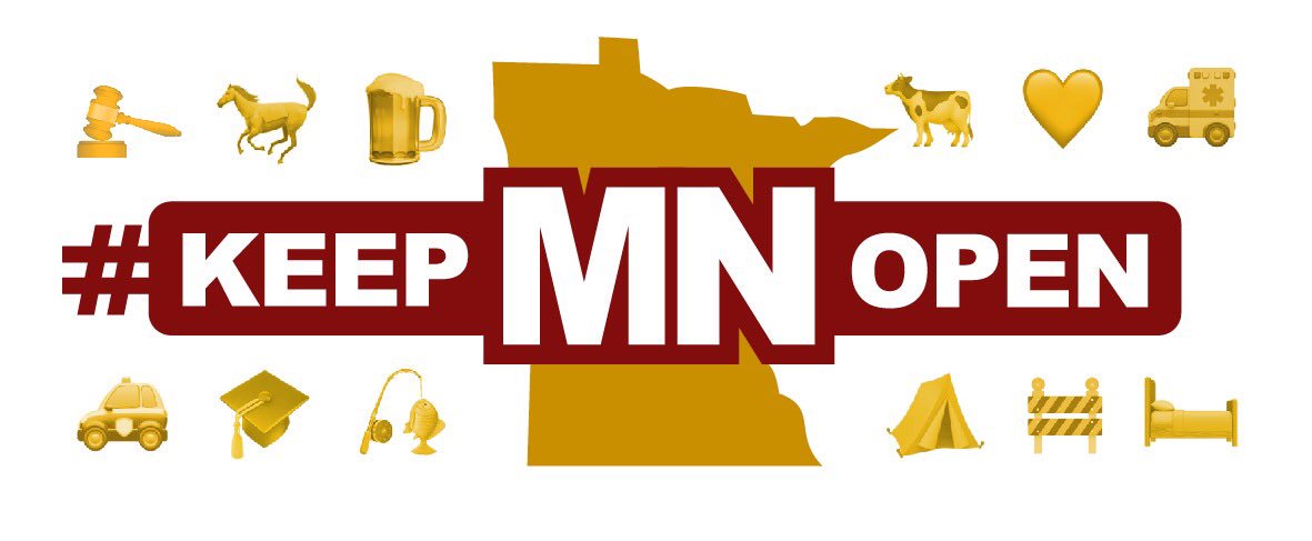 mnsrc's tweet photo. Senate Republicans are keeping Minnesota open with a bill that funds state government at forecast levels in case the #mnleg leaders and Gov. don’t agree to a permanent budget. #KeepMNOpen https://t.co/oSg8NBMUSW