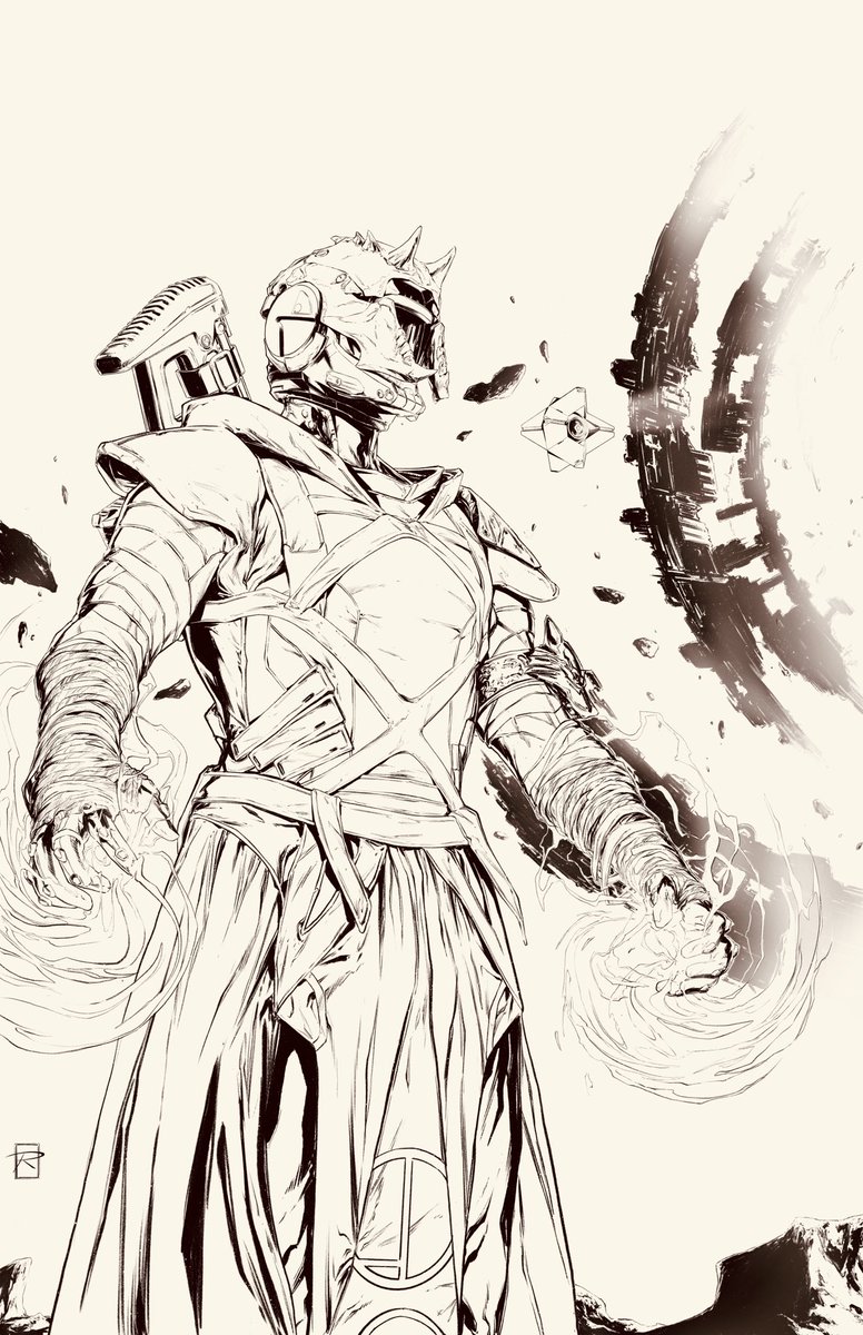 Destiny 2 WIP-Warlock on patrol. Line art by me and colors on thee way😬 #Destiny2 #Bungie #destinythegame