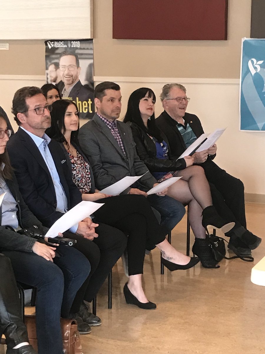 Investiture du candidat du Bloc Québécois Guy Bernatchez  à Gaspé en présence du chef du parti Yves-François Blanchet. Également présente la députée fédérale dans la circonscription de Manicouagan Marilène Gill et la députée provinciale de Gaspé Méganne Perry-Mélançon.