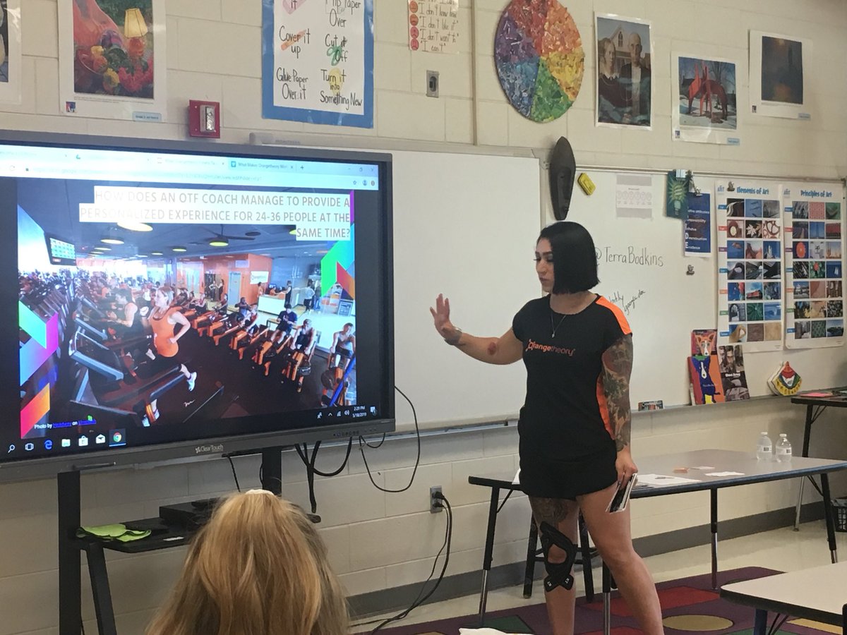 There is A LOT to learn about personalized learning from <a href="/orangetheory/">Orangetheory Fitness</a>. Just ask <a href="/StephDiStasio/">Stephanie DiStasio</a>, she’s been preaching this for a year! What an amazing session from Stephanie and her Orange Theory coach. #realworldconnections #personalizeSC