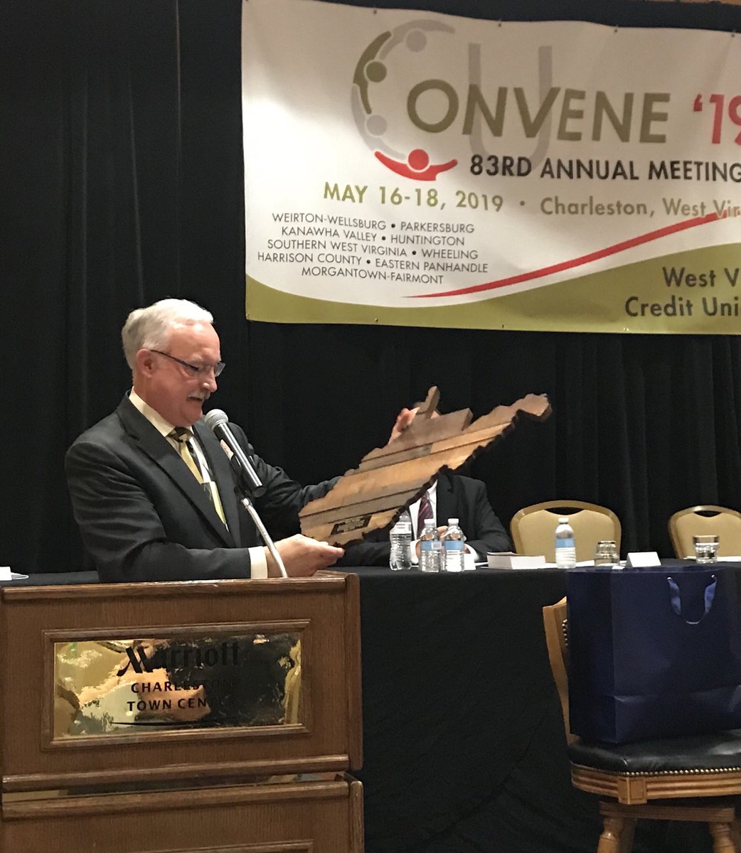 83rd Annual Meeting wrapped up by recognizing exiting Director Ron Bragg, introduced as “one of the finest men” he’s met by President Watts. We thank Ron for his 12+ years of service, and are humbled by his words “we believe in WVCUL and will continue to”. 

TY to all WV CUs!!