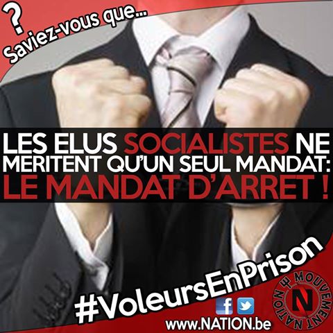 nation_tweet's tweet photo. Le #PS, c'est partout et toujours la corruption ! Balayons les ordures politiques.
#VotezNATION ! #Belgique #Wallonie #Nation #Publifin #SamuSocial #Mayeur #Mathot #Moreau https://t.co/Wo3DYq0yAJ