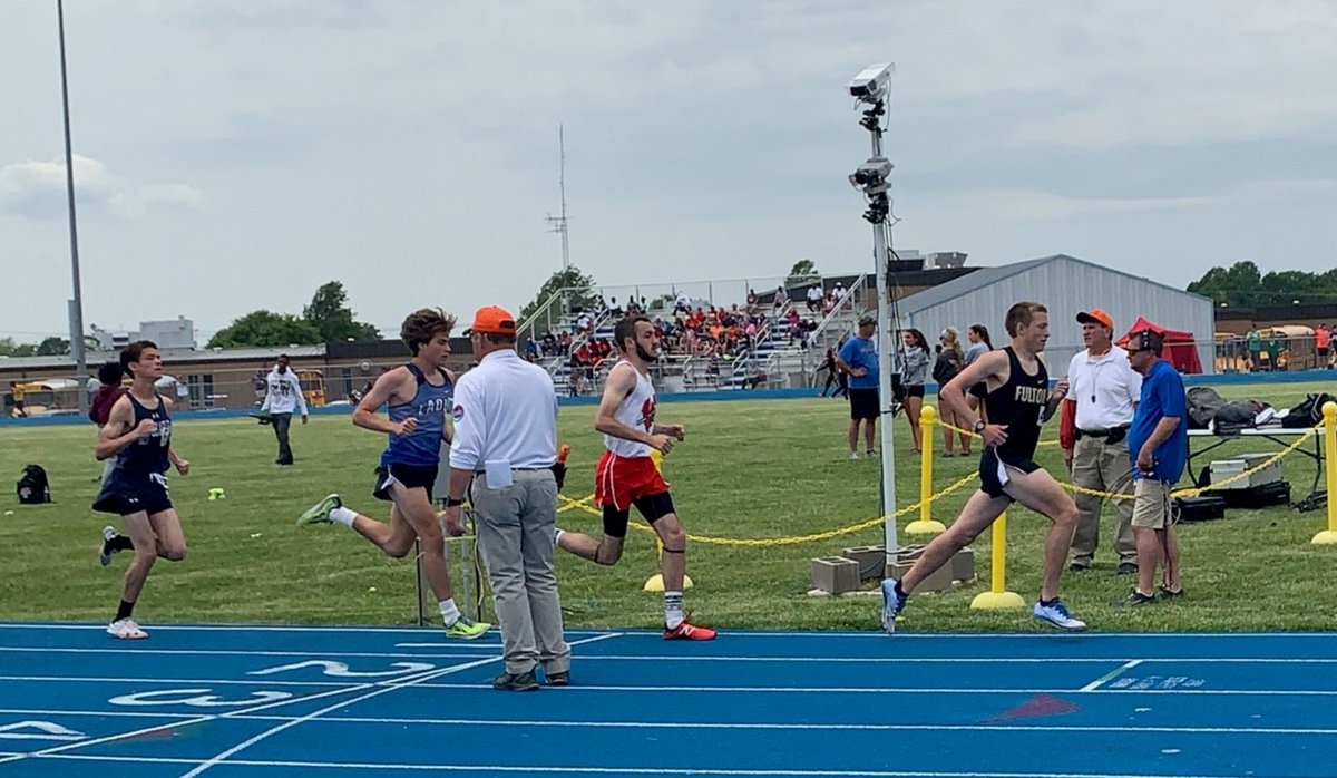 Brock Fisher ran the 1600m in 4:41 for a 4th place finish at sectionals. He has earned his way into the State track meet next weekend in Jefferson City!
