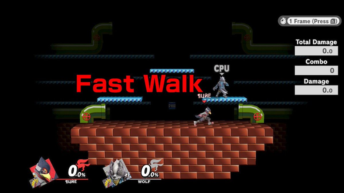 TT_PUNE's tweet photo. People already know, but Mario Bros. makes different sounds in each of these states of movement. Its good for avoiding dash grab. #Smash https://t.co/m0cZ3aZcpK