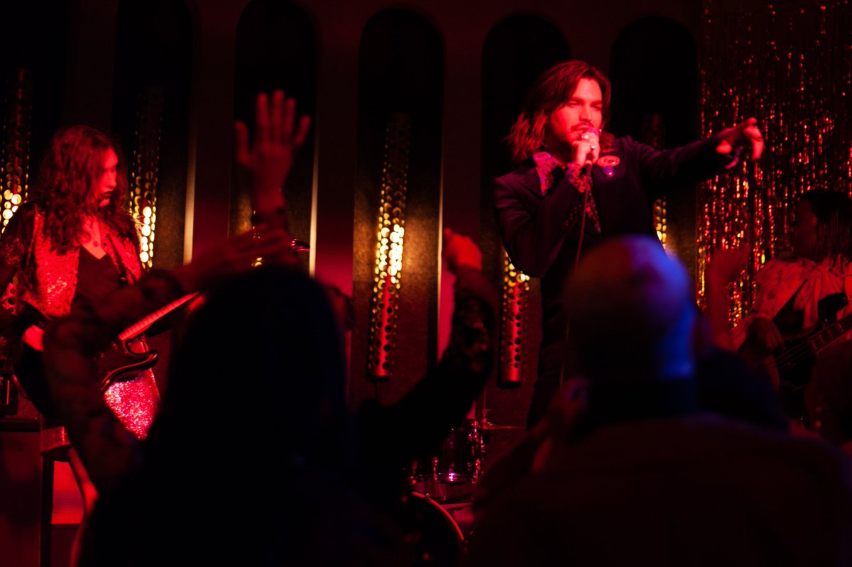 Spotify's tweet photo. A piece of #Velvet just dropped. Listen to @adamlambert's new track #NewEyes now 👀 https://t.co/nkREhDfO3W https://t.co/F6Badv3XxM
