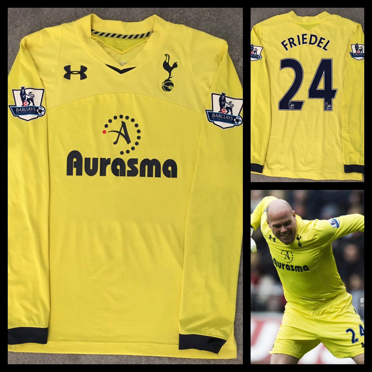 Happy 48th Birthday Brad Friedel. Here s another of his match worn shirts from the 2012/3 season. 