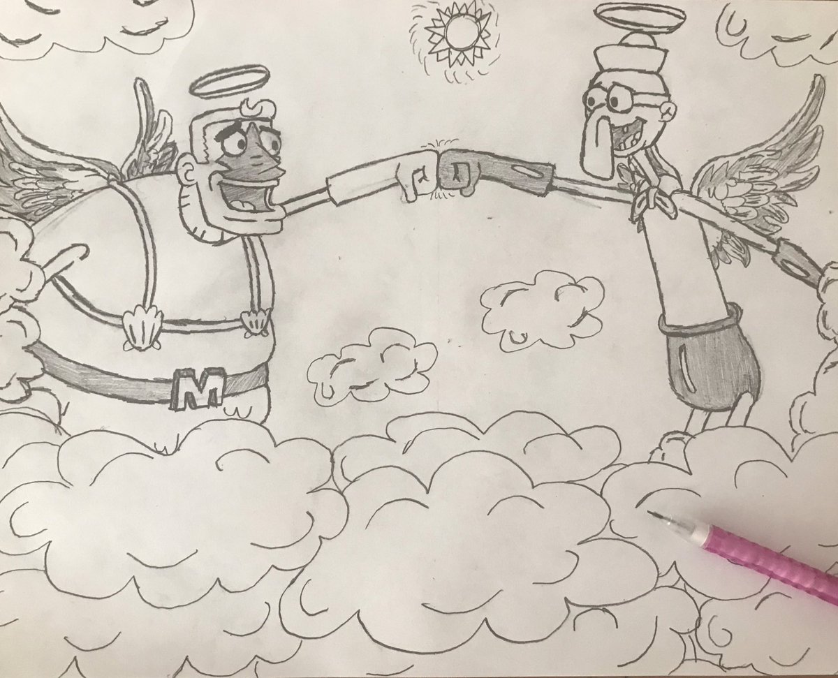 ToastDraws's tweet photo. In loving memory of Tim Conway and Ernest Borgnine โค๏ธ
#RIPTimConway #RIPErnestBorgnine
#MermaidManAndBarnacleBoyReunited ๐ https://t.co/gleK9njXkB