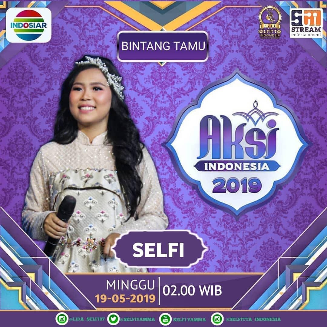 Assalamualaikum wr wb
Hello SELFITTA
Jangan Lupa Saksikan <a href="/DAA4_SELFI07/">DAA4_SELFI07</a> yang akan menemani Kita di <a href="/Indosiar/">Indosiar</a> 
Pada hari
AHAD, 19 Mei 2019
Pukul: 02.00 WIB
Tempat: STUDIO 5 (JAKARTA BARAT)
Status: On Air
Terima Kasih
Wassalam
 #BersamaSelfiDiAksi2019