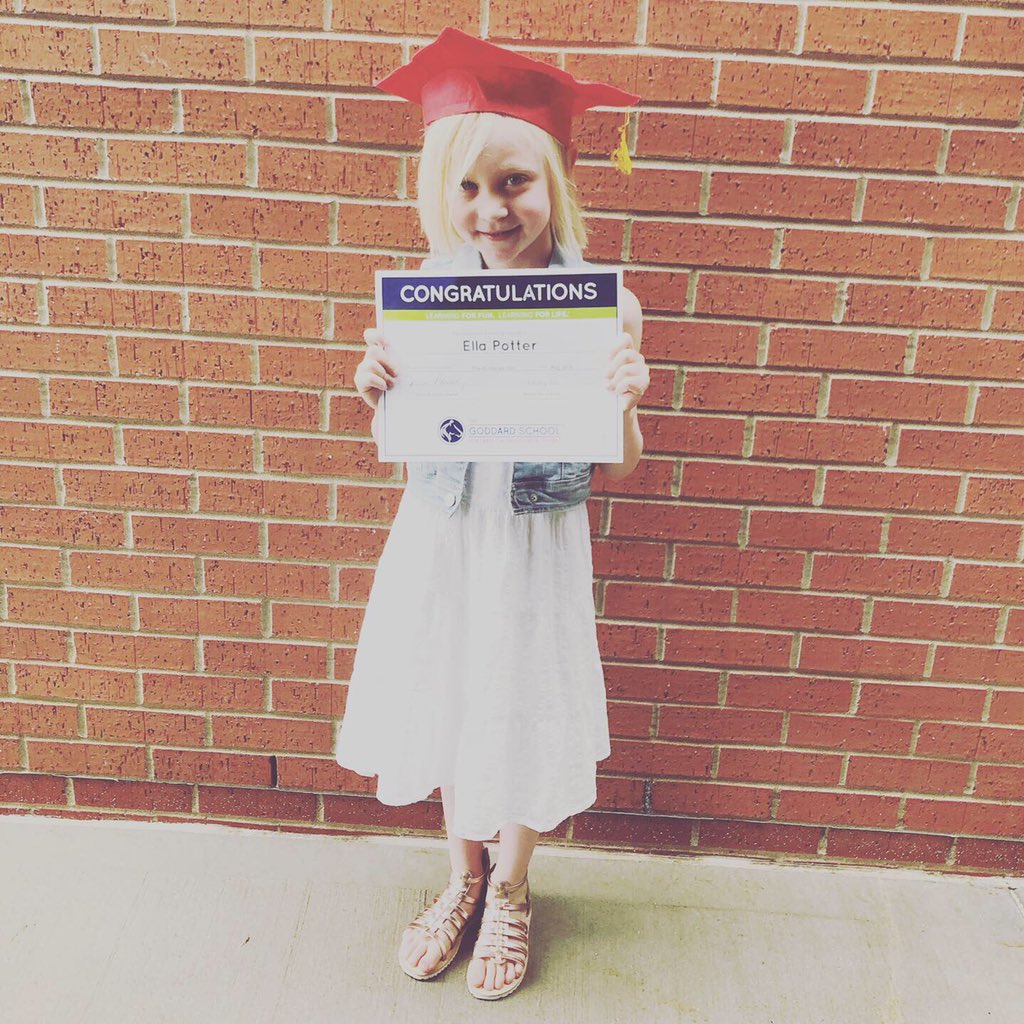 MrsPotterIC's tweet photo. Congrats to our little PreK Graduate! I am so excited to have her in the school district that Iโve spent my 11 year career in! The Portrait of a Graduate means so much to me because she is class of 2032! #CanyonCreekElementary #theirfuture2032 #MyOlatheSchools https://t.co/ehjZ1YUhWo