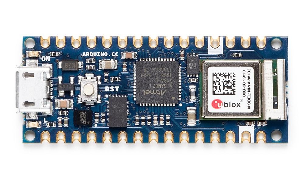 Arduino Nano 33 Ble This Low Power Ble Enabled Board Is Equipped With Ublox S Nina 06 Module Based On A Nordictweets Nrf And Contains An Arm Cortex M4f And 9 Axis Imu It Can Be