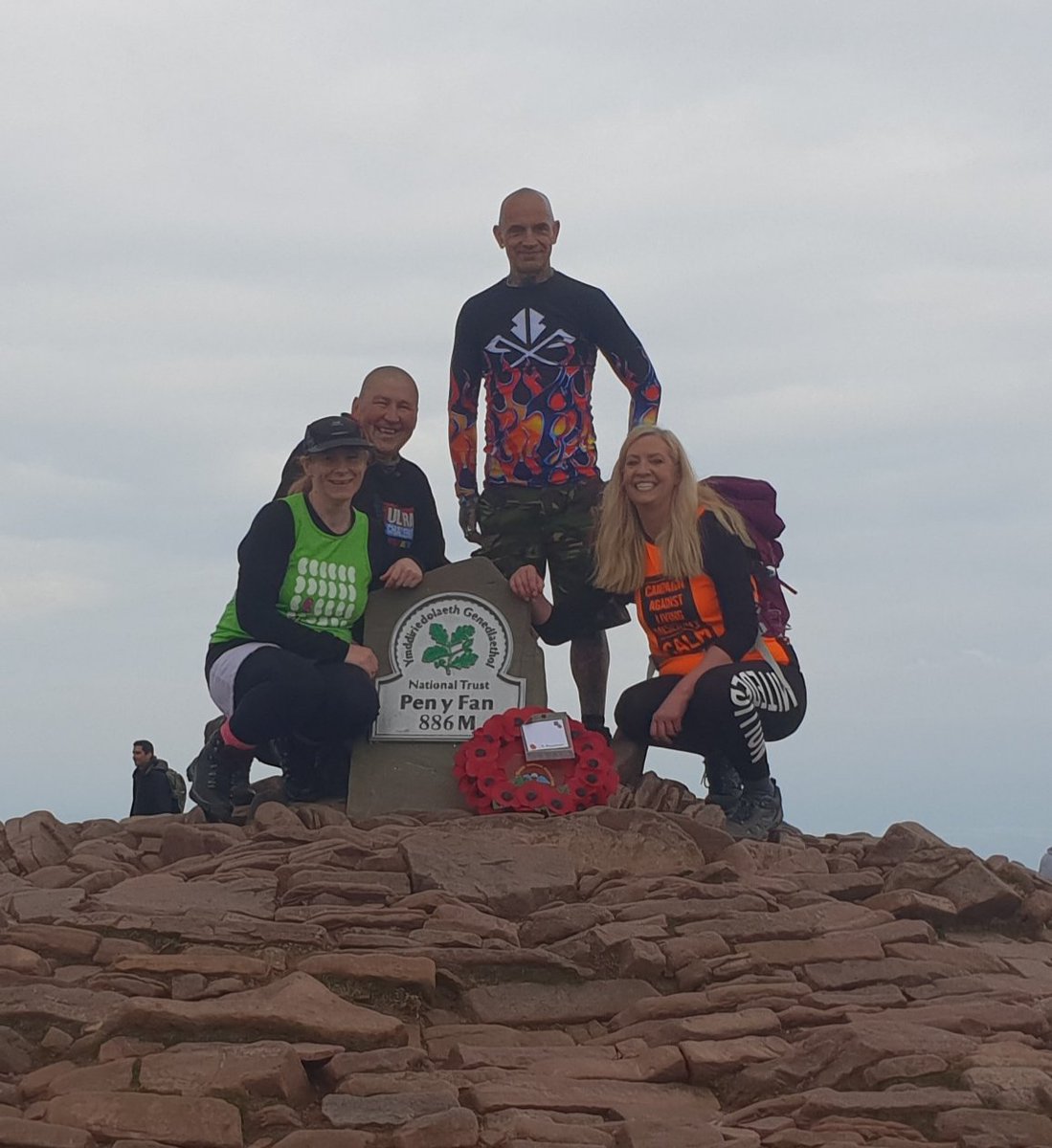 tivvicollins's tweet photo. Pen Y Fan Horseshoe done... 12 miles, 5 peaks with my walking buddies. Pooped I am.. https://t.co/KDNNw1hkmK