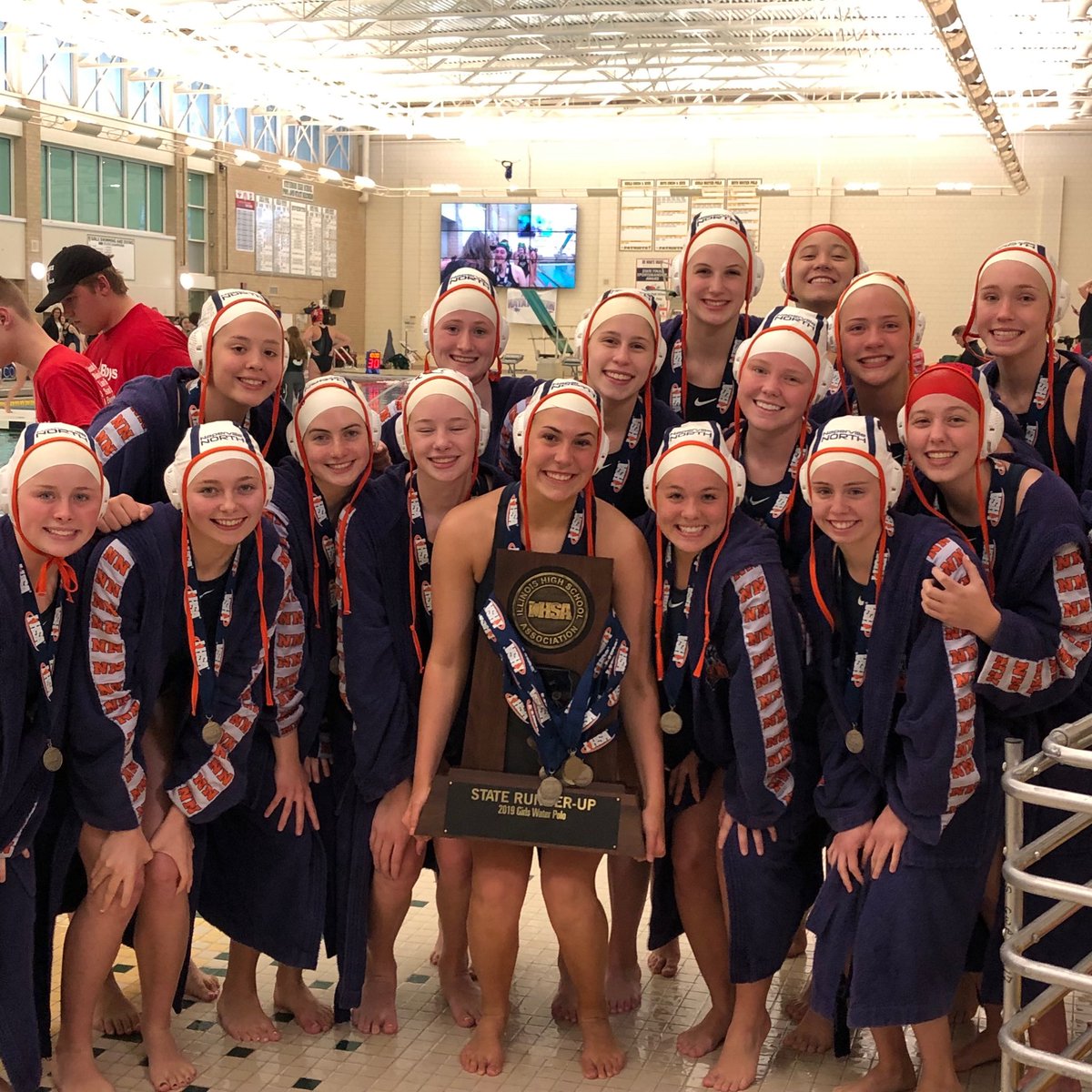 NNHSposey's tweet photo. State runner up women’s water polo!    Great job ladies!! https://t.co/Xg6XFcsogd