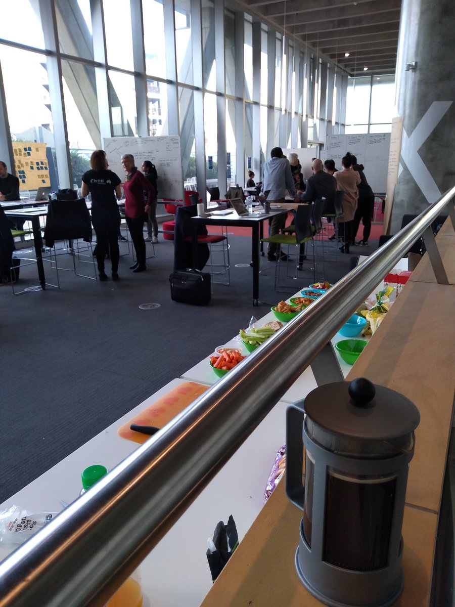 Coffee's on as we return for day 2 of the #rhokmelb #hackathon. Exciting projects well underway. Come now &amp; develop/build or join us for our showcase at 3pm <a href="/Swinburne/">Swinburne University of Technology</a> AMDC.