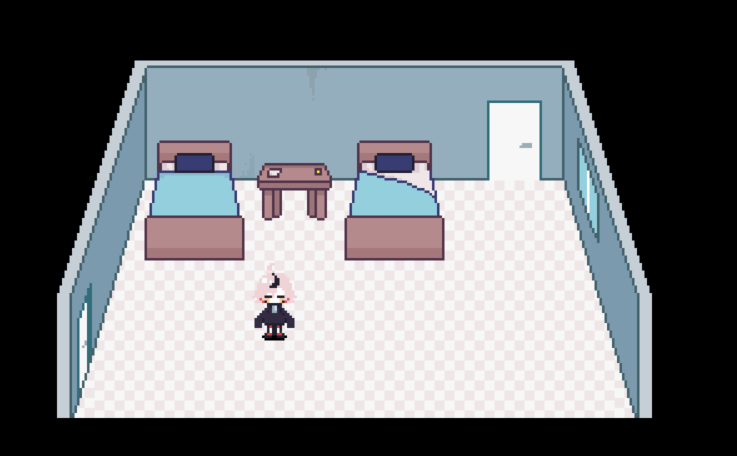 cooltrout's tweet photo. *trying desperately to ignore the fact that the mc's hair blends in with the floor* anyways i finished the starting room for my #dreamdiaryjam entry..i still gotta do some stuff before i can move onto the nexus+dream worlsd https://t.co/G4irQALRjx
