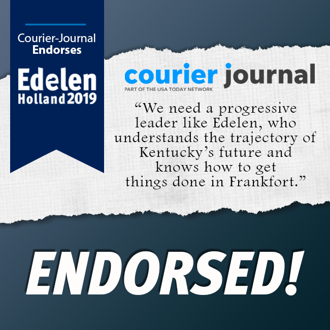 kathygroob's tweet photo. Congratulations Adam Edelen on receiving the endorsement of the @courierjournal #edelenforgovernor #voteedelen https://t.co/JYhJd6g8rv