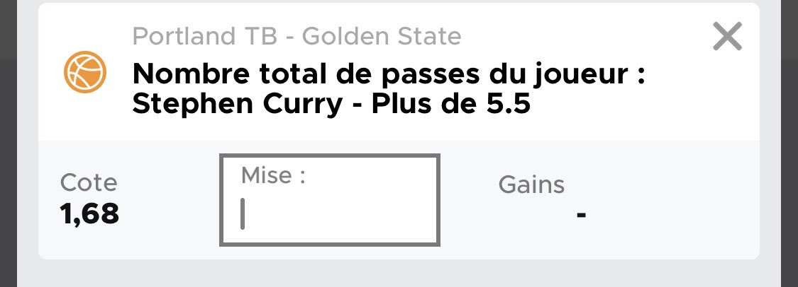 PPronos_'s tweet image. 🥰ÉQUIPE DE NUIT🥰

⚡️À TENTER⚡️

🏀 Curry + de 5,5 passes 

RT / ❤️ pour le soutient 

#ParionsSport #TeamParieur