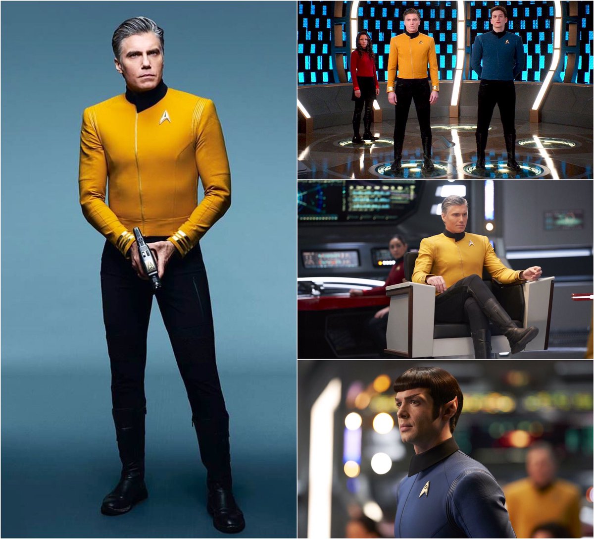 Terunzo テルンゾ A Twitter 半世紀ぶりに生まれ変わった新ユニも良かった Startrekdiscovery Startrek Uniform Captainpike Spock スタートレックディスカバリー スタートレック ユニホーム 宇宙艦隊 アンソンマウント Ansonmount スポック Ethanpeck