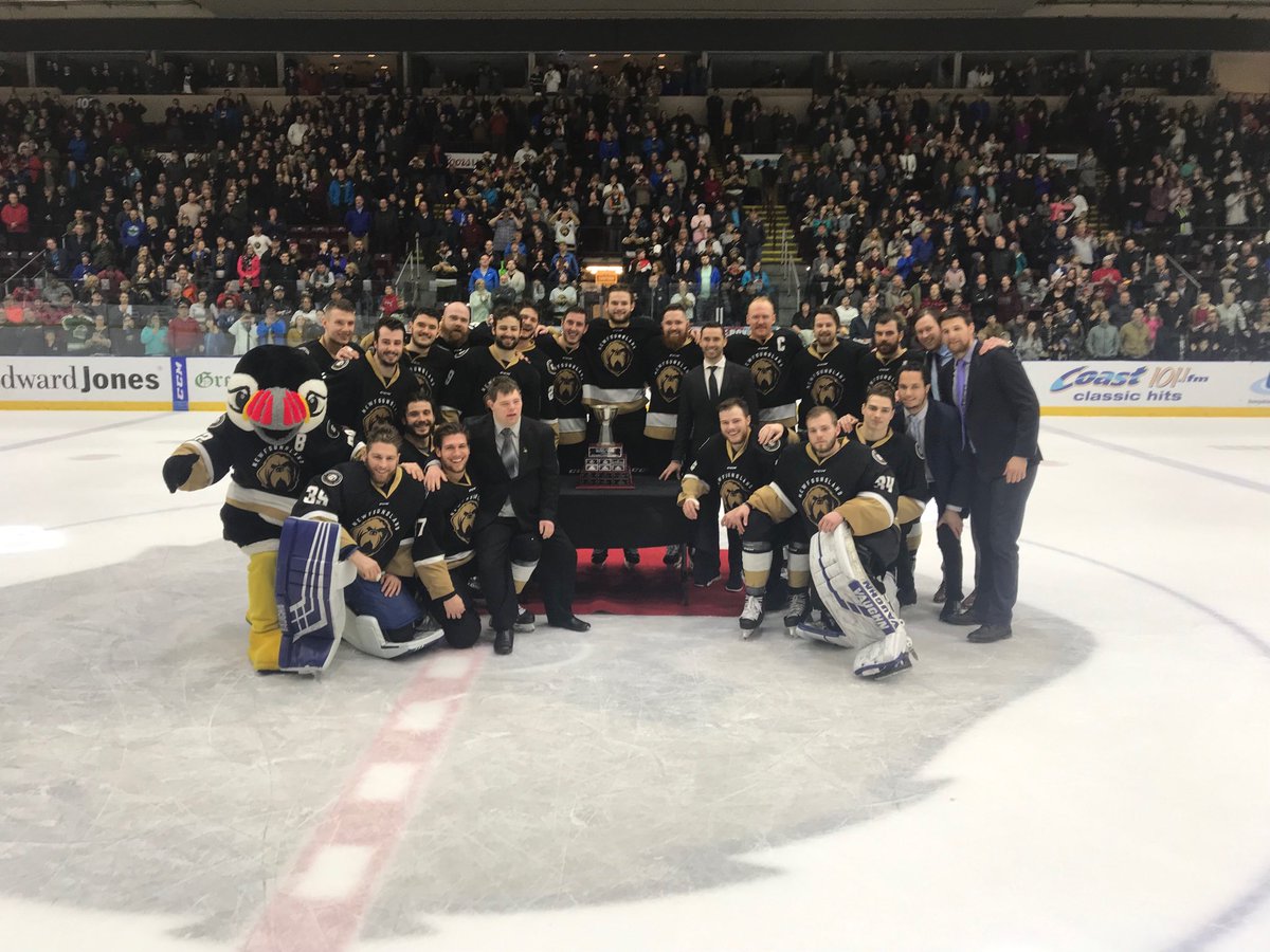 NLGrowlers's tweet image. The b’ys and the Eastern Conference Prize.

#StandPROUD