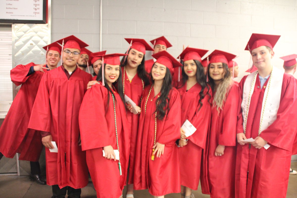 OKCPS's tweet photo. We heard an inspiring quote from Nayyirah Waheed during our Douglass ceremony.

"The fear of not being enough and the fear of being too much are exactly the same fear. The fear of being you."

Go out and be you in this world, grads. You are enough.

#OKCPSGraduation #ClassOf2019 https://t.co/6a0gsmpLch
