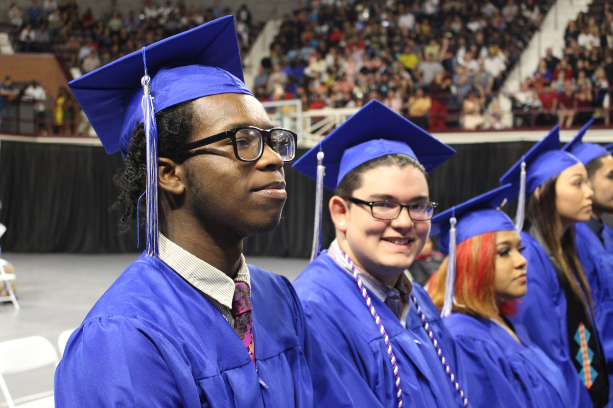 OKCPS's tweet photo. We heard an inspiring quote from Nayyirah Waheed during our Douglass ceremony.

"The fear of not being enough and the fear of being too much are exactly the same fear. The fear of being you."

Go out and be you in this world, grads. You are enough.

#OKCPSGraduation #ClassOf2019 https://t.co/6a0gsmpLch