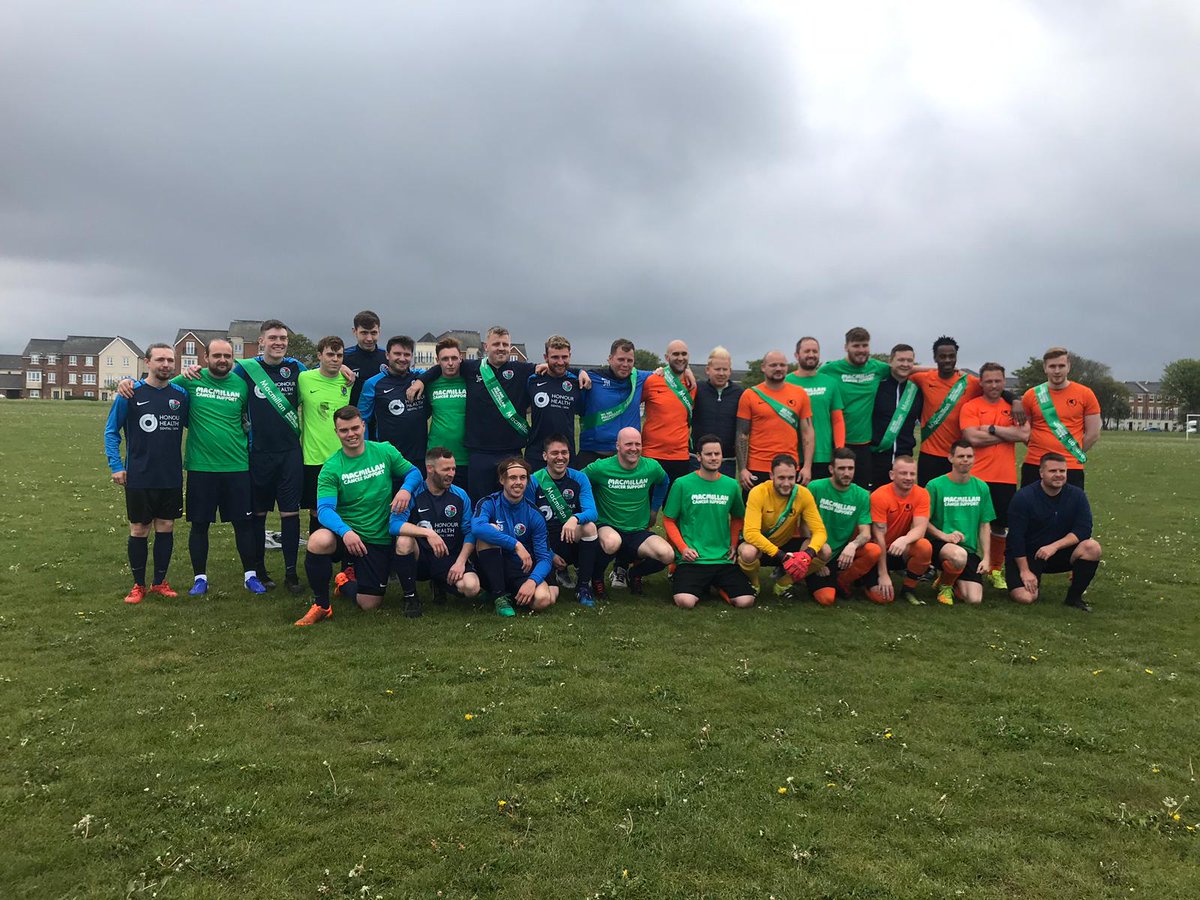 West Moor & Jesmond AFC (@wmjafc) on Twitter photo Great turnout today for our annual charity match.
A high scoring game between ourselves and Caer Urfa held on behalf of the <a href="/LonsdaleJesmond/">Lonsdale Jesmond</a> and <a href="/TheBamburgh/">The Bamburgh</a> for <a href="/macmillancancer/">Macmillan Cancer Support</a>.
Raised £200 on the day 👍👏 Great turnout today for our annual charity match.
A high scoring game between ourselves and Caer Urfa held on behalf of the <a href="/LonsdaleJesmond/">Lonsdale Jesmond</a> and <a href="/TheBamburgh/">The Bamburgh</a> for <a href="/macmillancancer/">Macmillan Cancer Support</a>.
Raised £200 on the day 👍👏