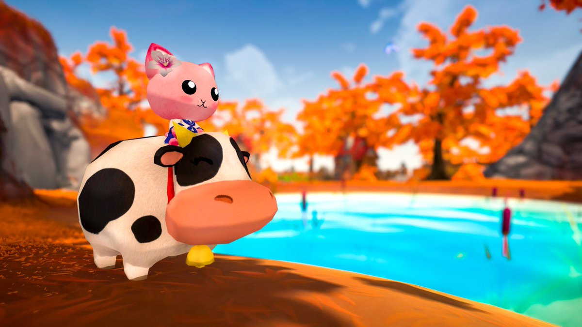 Mandoliline's tweet photo. Fall @GardenPawsGame 
#screenshot #gamephotography #screenshot #cute #kawaii #gardenpaws https://t.co/CHtmkZIGrt
