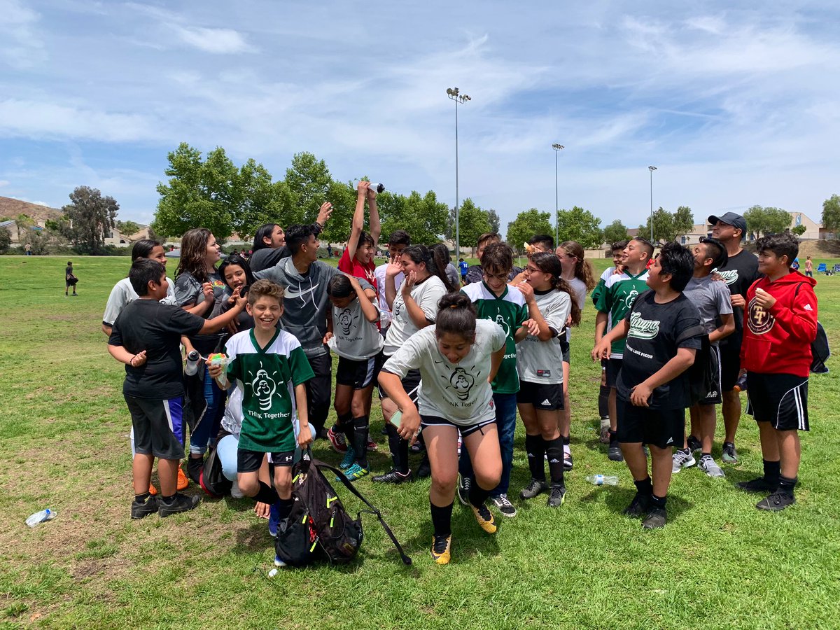 MsMaciasPE's tweet photo. “Be strong when you are weak, brave when you are scared, and humble when you are victorious.” So so proud of these panthers! Both teams played their hearts out. Their passion for the game fills my heart with joy. ⚽️🐾#ThinkTogether #JUSDshares #JMS #soccer https://t.co/Mf38y0zEof