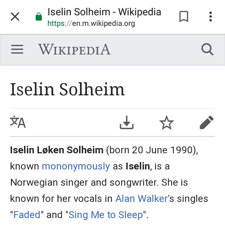 #escita <a href="/EurovisionRai/">Eurovision Rai</a> la cantante della Norvegia Alexandra Rotan non ha cantato Faded di Alan Walker ma Iselin Solheim