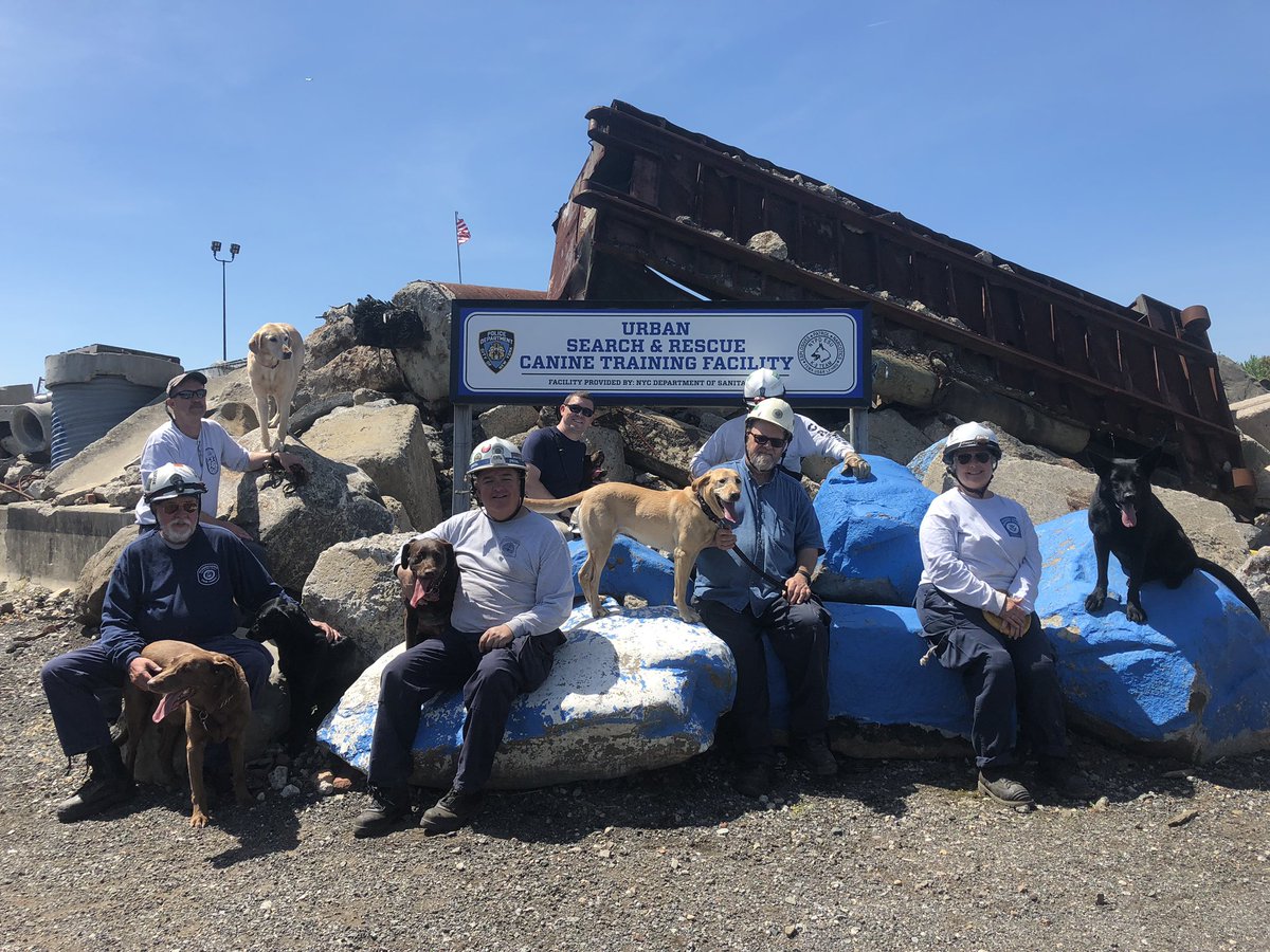 PFDSullivan's tweet photo. @FEMAregion3 @PATaskForce1 Canine teams spent the day at @NYPDSpecialops #NYTF1 USAR K9 training facility. Great work done by all. @PhillyFireDept @ThielAdam @PFDSpecialOps @PFDCraigMurphy @kpagurek @bboothsr @PhilaOEM @FlanaganMatt10 @PhilaHomicide @MRitland #PATF1 https://t.co/aafZPguEXO