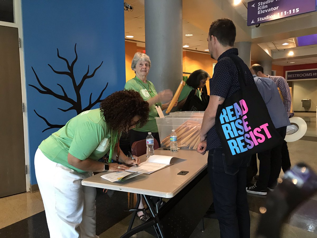 VikingSpec's tweet photo. @jonesjack working hard @GreensboroBound all day - author check in and overall assistance ❤️📚@GCSchoolsNC @GCSLibrary #LibrariansRock #LibrariesTransform #onmyowntime https://t.co/RoJGdbrPLv