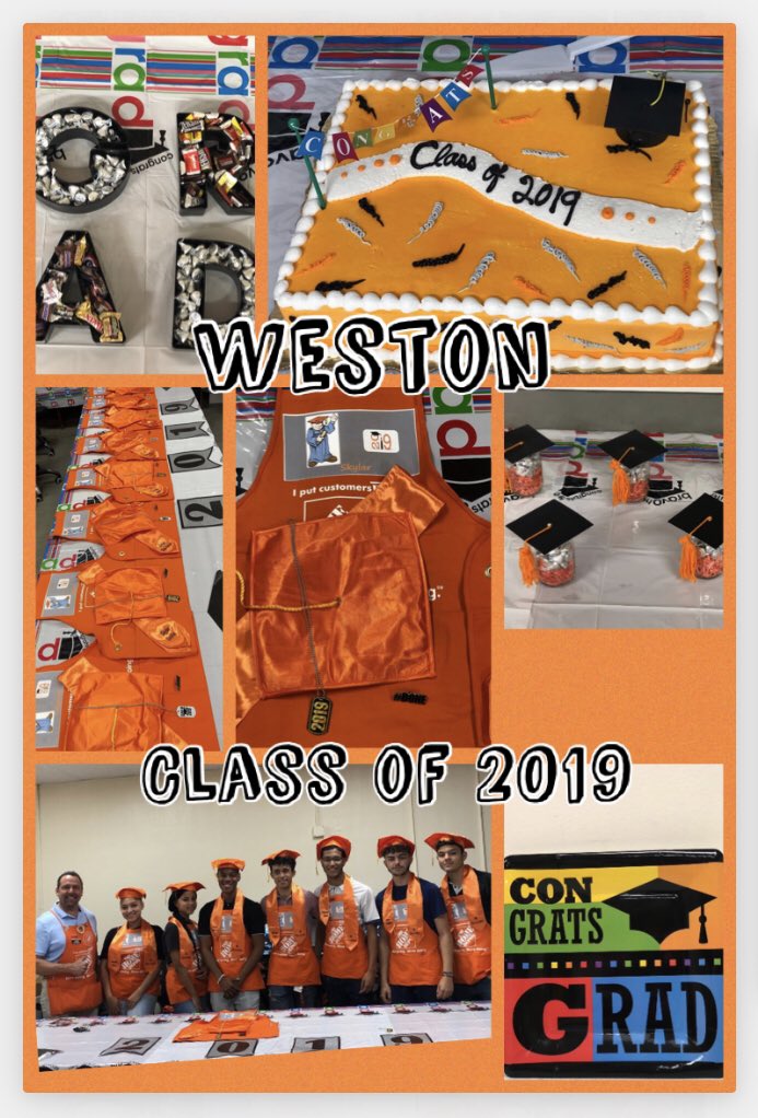 Celebrating our graduates at Weston!    Good luck on your future endeavors!!  Orange blooded all the way ! @Chris_Fraga_HD @JoeRSantelia @RebekahDudley77