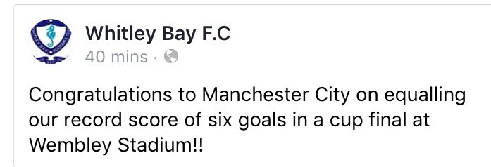 p_moaty's tweet photo. @ManCity not the 1st team to score 6 in a final!! @WhitleyBayFC https://t.co/hDsDJOWbKY