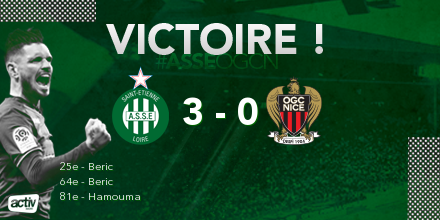 ActivRadio's tweet photo. [⚽️ FOOT] C'EST TERMINÉÉÉÉ !!!! 🔥 Le chaudron s'embrase après cette belle victoire face à Nice !! #BravoLesVerts 👏👏👏👏 (3 - 0) - 90e +4
#ASSEOGCN #ActivStade #ASSE #Ligue1 @ASSEofficiel #TeamASSE https://t.co/IXzA5peVeq