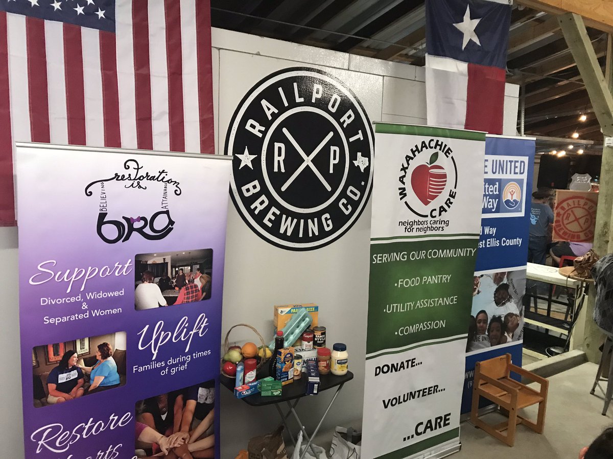 UWEllisCounty's tweet photo. Our three non-profits are giving their pitch!  Come on out to Railport Brewery Co &amp; help select which agency gets the pot!  #PopUpGiving https://t.co/2kwMB37Pr0