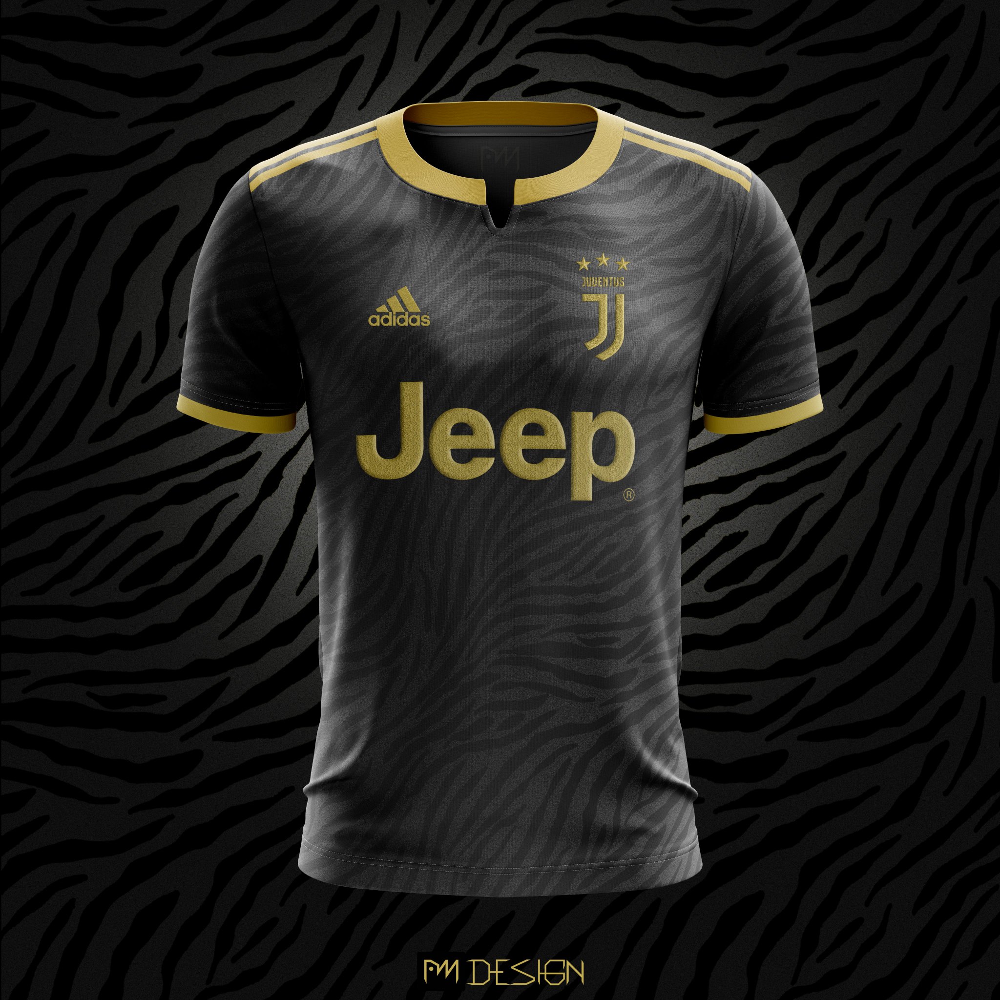 GB Graphic on X Juventus concept shirt black and gold edition pattern zebra x adidas juventusfc Juvepodcast Juve1897no AroundTurin La Bianconera Juventus adidasoriginals conceptdesign maglia CR7 bonuc...
