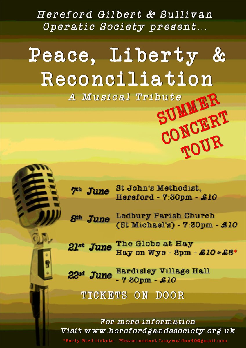 Join us on a trip down memory lane and enjoy the hits of the 1940’s - Dame Vera Lynn, The Andrews Sisters, The Wizard of Oz, plus G and S and more.....